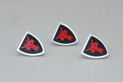 LEGO #26 Red Dragon shields lot of 3 minifigures Castle