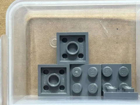 LEGO Parts - Dark Bluish Gray Plate 2 x 2 - No 3022 - QTY 5