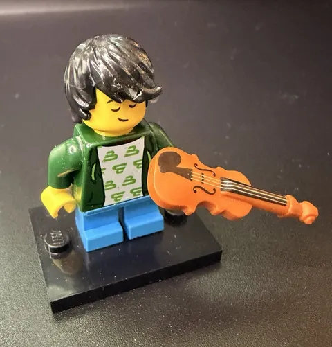 LEGO Minifigures Series 21 Violin Kid Complete w/ Violin & Stand 71029
