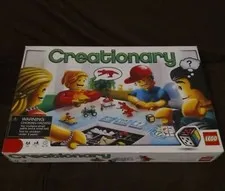 Lego Creationary Board Game 3844 Partial No minifigs Good Shape Selling AS IS