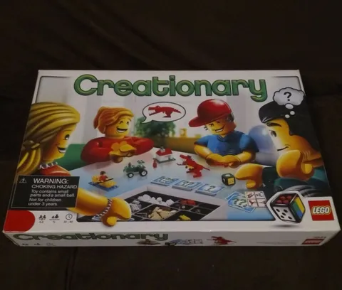 Lego Creationary Board Game 3844 Partial No minifigs Good Shape Selling AS IS