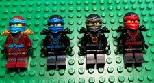 Lego Ninjago Lot of 4 DEEPSTONE ARMOR (Possession) minifigs KAI, Jay, COLE, Nya