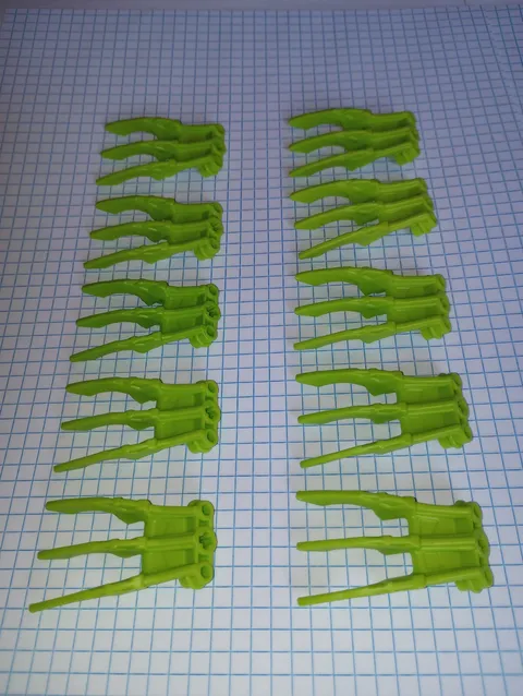 10 Bionicle Lego 61806 Lime Green Small Claw Hand w/ Axle Hole or foot 10 pieces