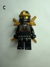 Lego minifigure Ninjago COLE ZX - Legacy Update Ninja Character Display