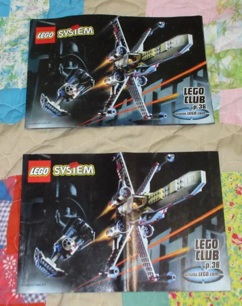 Pair of 1999 Lego System Toy Catalogs/ Lego Club Pamphlets Star Wars Ninja