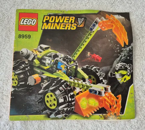 LEGO 8959 Power Miners Claw Digger Instruction Manual Mars Mission No Bricks