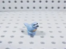LEGO Sand Blue Bird w/ Black Eyes Stripes Animal Minifig AZ