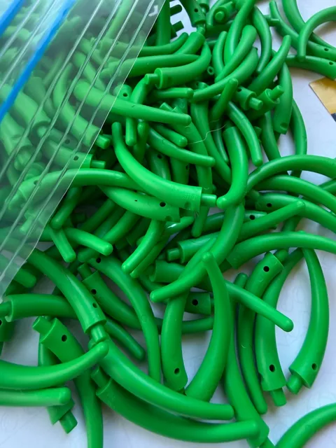 LEGO- NEW-#40379- BRIGHT GREEN-DRAGON TAILEND SECTION / HORN-10 PIECES