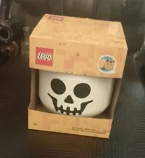 Small LEGO White Skeleton Storage Head (5006591) NIB