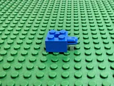 1984 LEGO Blue  Arm Holder Brick 2x2 Round Top w Arm Classic Space 6951 #792c02