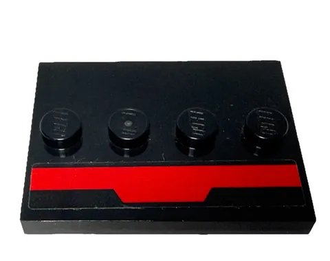 LEGO Star Wars First Order Star Destroyer 75190 3x4 Black Tile Red Stripe