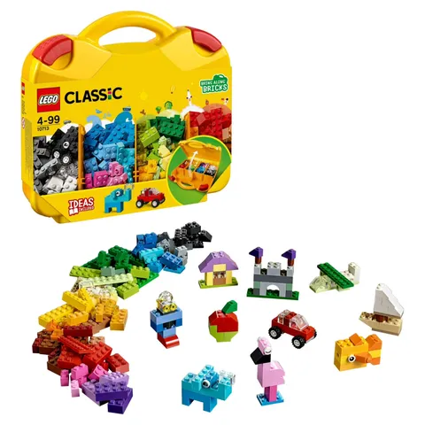 LEGO Classic Creative Suitcase 10713 Building Set 213 Pieces Yellow Carry Case
