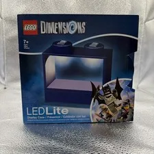 LEGO Dimensions LED Lite BLUE Display Case for Minifigures NEW SEALED