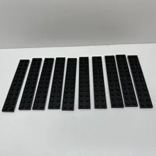 LEGO® Part # 2445 Black 2x12 Plate Lot Of 10