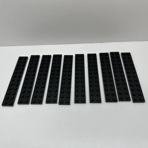 LEGO® Part # 2445 Black 2x12 Plate Lot Of 10