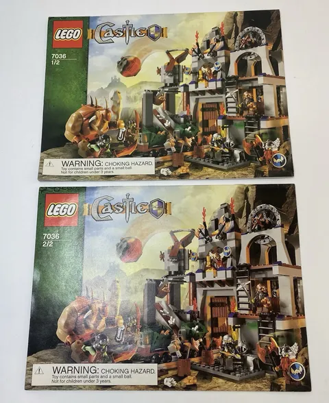 Lego Castle Dwarves’ Mine 7036 Building Instruction Manual Booklets 1 & 2 2007
