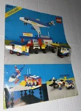 Vintage 1985 LEGO Paper Instructions Only FOR #6377 Airport German made LEGOLAND