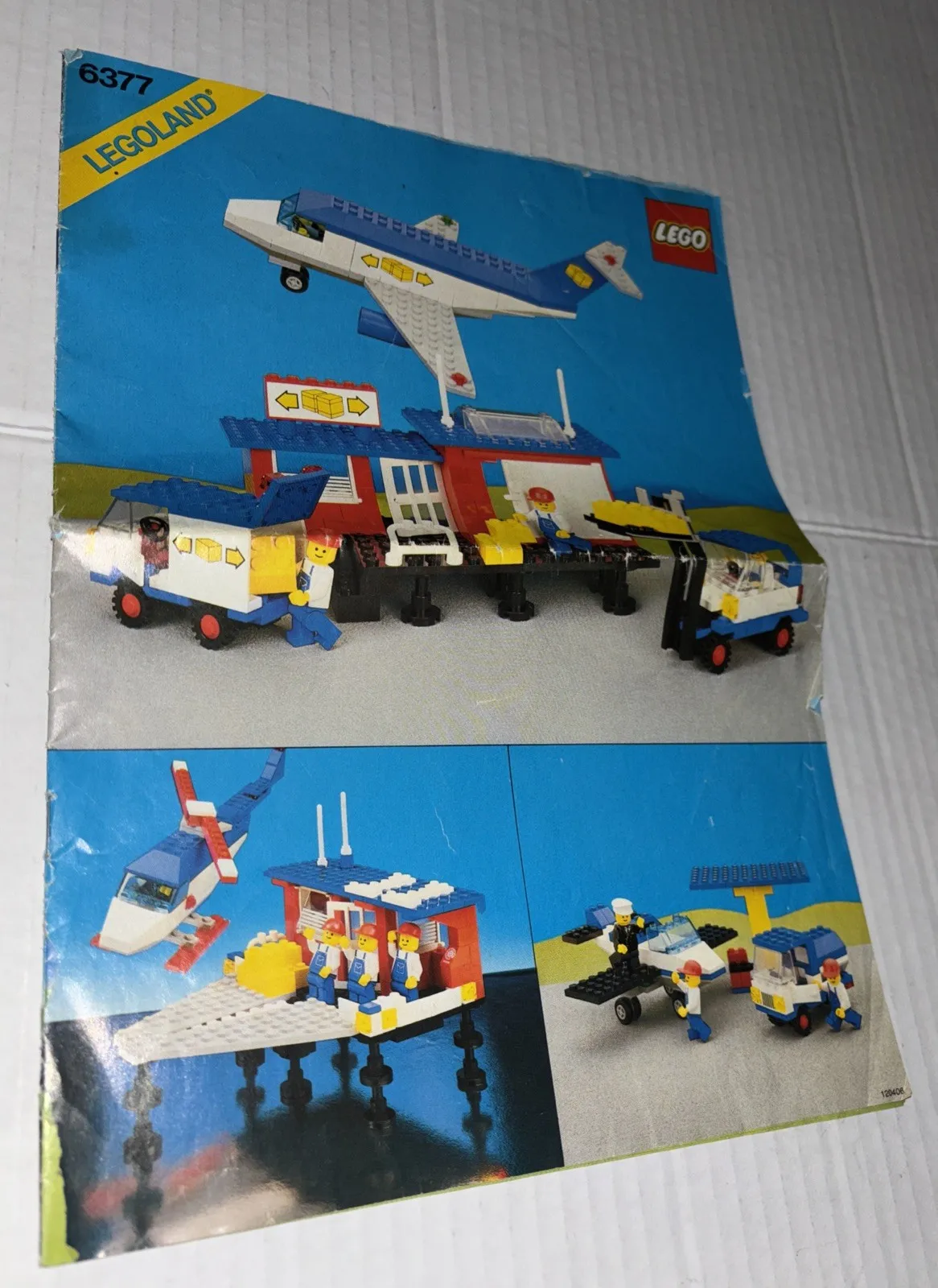 Vintage 1985 LEGO Paper Instructions Only FOR #6377 Airport German made LEGOLAND