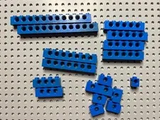 LEGO 3895 3702 3894 3701 3700 6541 Blue Technic Brick 1x12 1x8 1x6 1x4 1x2 18pcs