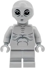 LEGO® Minifig idea288 - Gray Alien (Colonist)