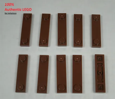 LEGO NEW 1x4 Reddish Brown Plate Two Studs (10x) 6257604 Brick 41740