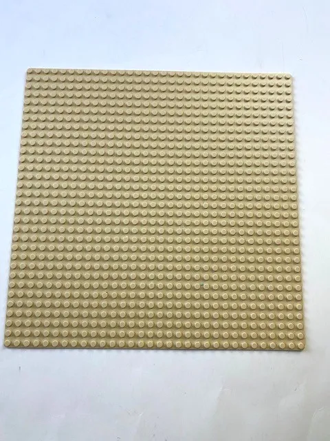 LEGO Thin-Style Base Plate, 32x32 (10" x 10"), Part # 3811, Tan / Beige