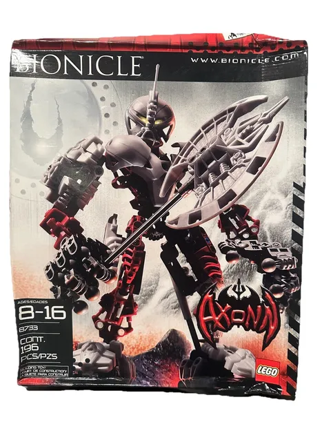 Sealed LEGO BIONICLE Warriors Axonn 8733 Complete Set Vintage