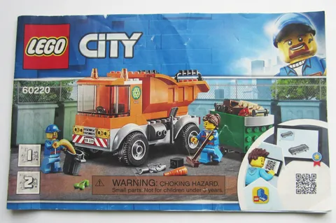 Lego City Garbage Truck INSTRUCTIONS BOOKLET ONLY Set 60220 Manual 2021 Complete