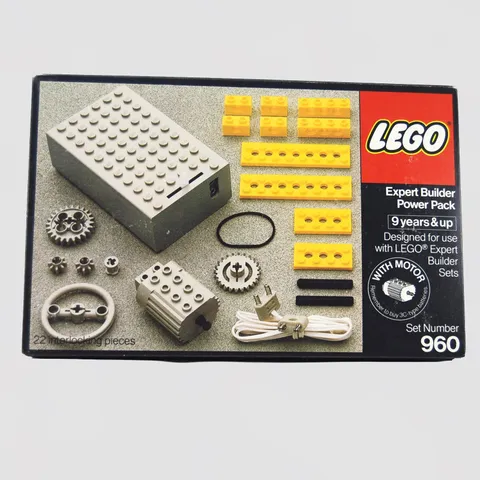 LEGO 960 Expert Builder Power Pack-Complete w/ Box & Manual 1977
