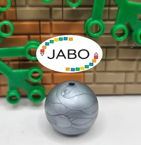 (S13 / 11 / 7) LEGO Bionicle 54821 Ball Zamor Sphere Silver Grey