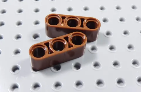 LEGO Lot of 2 Reddish Brown 1x3 Technic Liftarms Beams BP