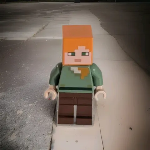 Lego- Minecraft Alex Lego Minifigure Minifig