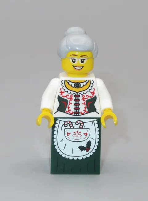 LEGO Christmas Mrs Claus green dress minifigures Holiday Christmas