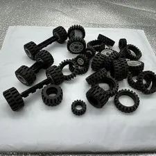 Lego Special Mixed Parts & Pieces Lot Big Tires Wheels