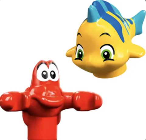LEGO Disney Little Mermaid Characters - YOU CHOOSE - Flounder & Sebastion