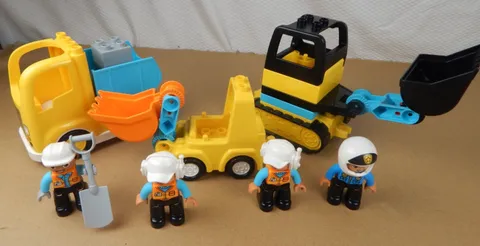 Lego Duplo Dump Truck Backhoe Excavator Figures Replacement