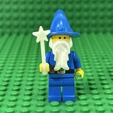 LEGO Minifigure Castle Dragon Knights Majisto Wizard cas249 w/ Rare Glow Wand