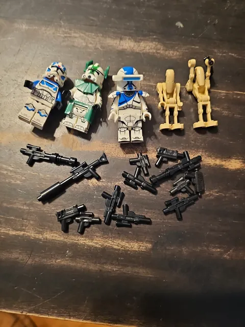 LEGO Star Wars 501st Clone Troopers & Battle Droids Minifigure Lot Of 5 
