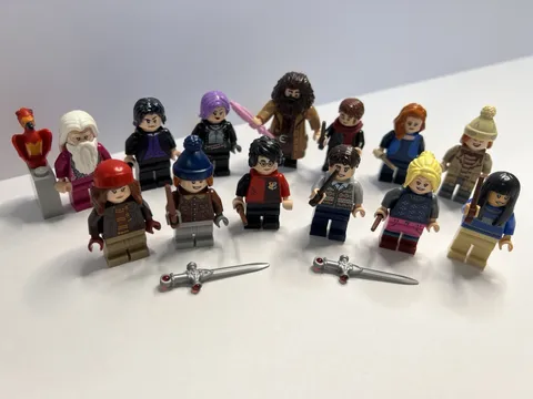 LEGO Harry Potter Lot 13 Minifigures Hagrid Fawkes 2 Sword of Gryffindor