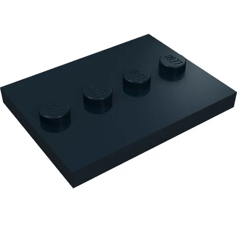 LEGO® Part 88646 - Tile, Modified 3 x 4 with 4 Studs in Center
