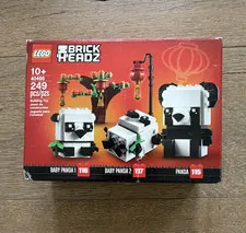 LEGO BrickHeadz Chinese New Year Pandas 40466 Complete Set 249 pcs 10+