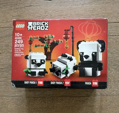 LEGO BrickHeadz Chinese New Year Pandas 40466 Complete Set 249 pcs 10+