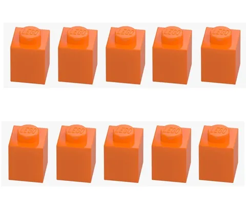 LEGO ® 10x brick 1x1 bright orange 3005 4173805 orange building block replacement brick