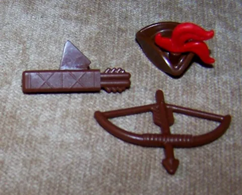 Lego 6252 Pirates Sea Mates - Bow and Arrow, Quiver, Tricorn Hat & Feather Lot