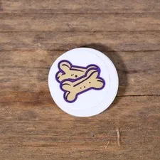LEGO Friends White Tile Round 2x2 Bottom Stud Holder Bones Dog Treats 14769pb588