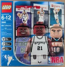 LEGO 3560 NBA Collectors 1 Set NEW Sealed Tim Duncan Ray Allen 2003 NOS