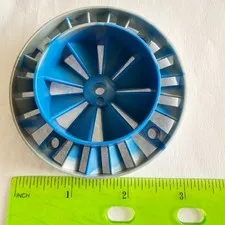 Lego EXO FORCE Blue/Pearl Lt Gray Marbled Engine LARGE TURBINE 10x10 Stud V2