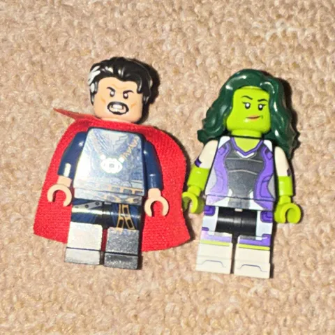 LEGO Super Heroes minifigures lot of 2: Doctor Strange & She-Hulk
