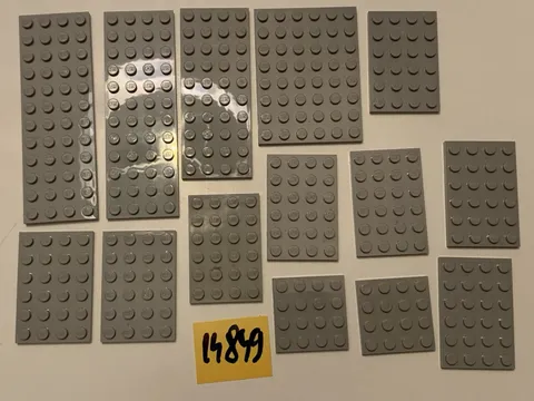 Lego Parts Lot Grey Plates