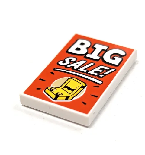 NEW Lego 2x3 Printed Tile - Big Sale! Store Sign - Shopping Street 11371